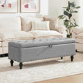51.8’’ Storage Ottoman Bench, Faux Leather Ottoman with Storages, Window Benches Holds up to