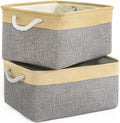 TheWarmHome Storage Basket for Organizing - 3 Pack 14x10x7 inch Large Collapsible Storage Bin for