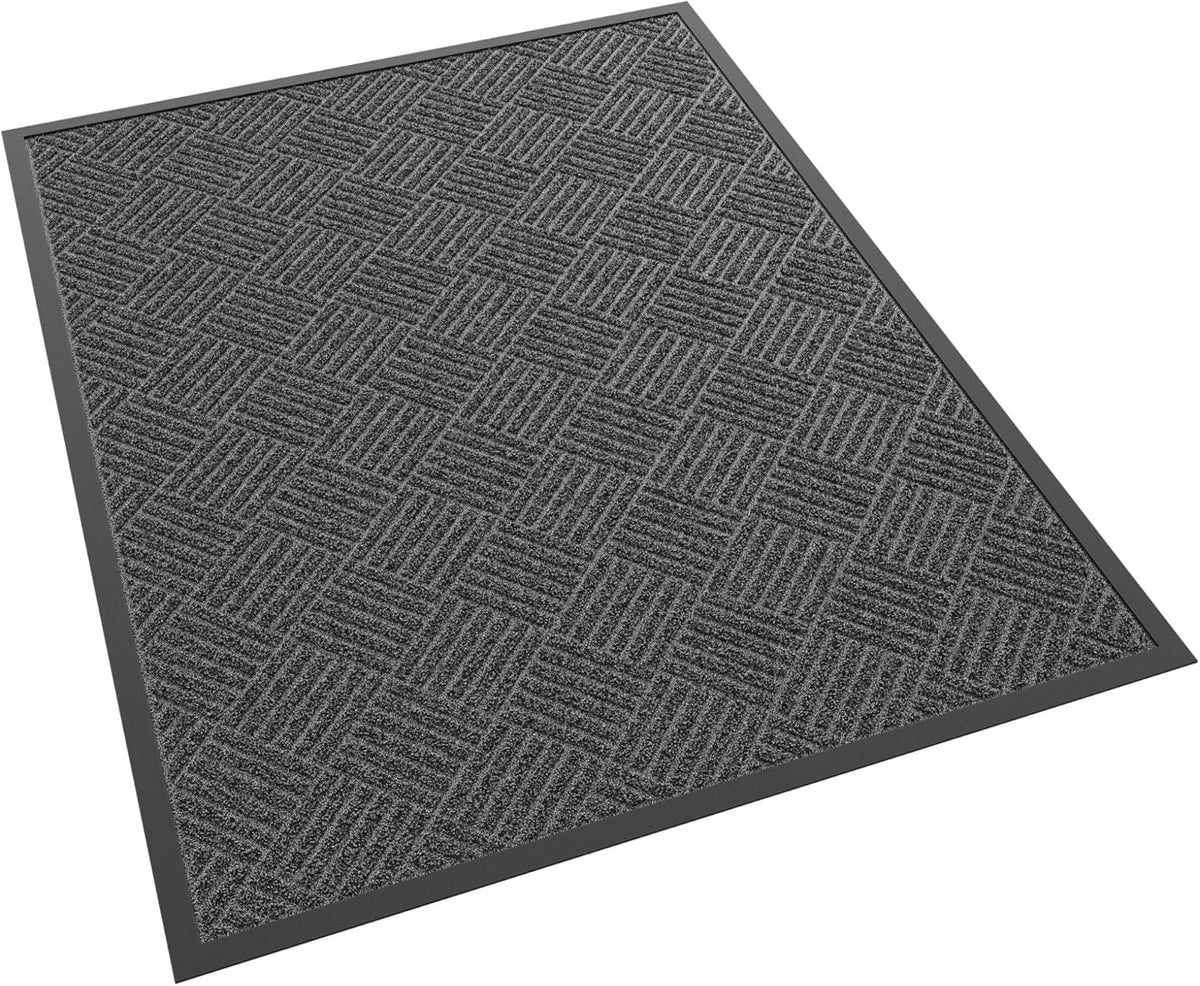 Front Door Mat, 4' x 3' Heavy Duty Indoor Outdoor Doormat, Non-Slip Backing Welcome Mats for