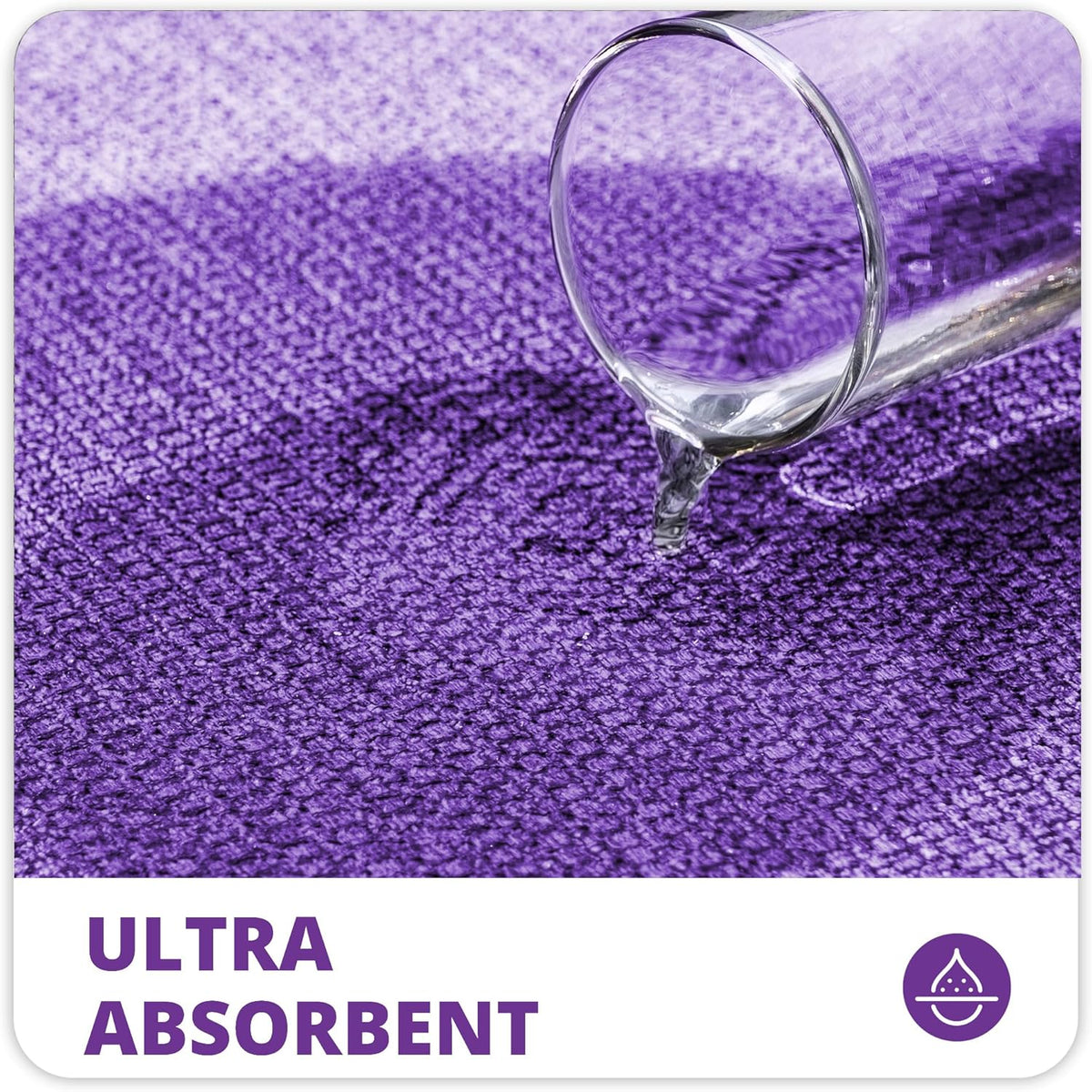 Bath Mat,Ultra Thin Bathroom Rugs,Rubber Bath Mats for Bathroom,No Slip Bath Rugs,Quick Dry,Machine
