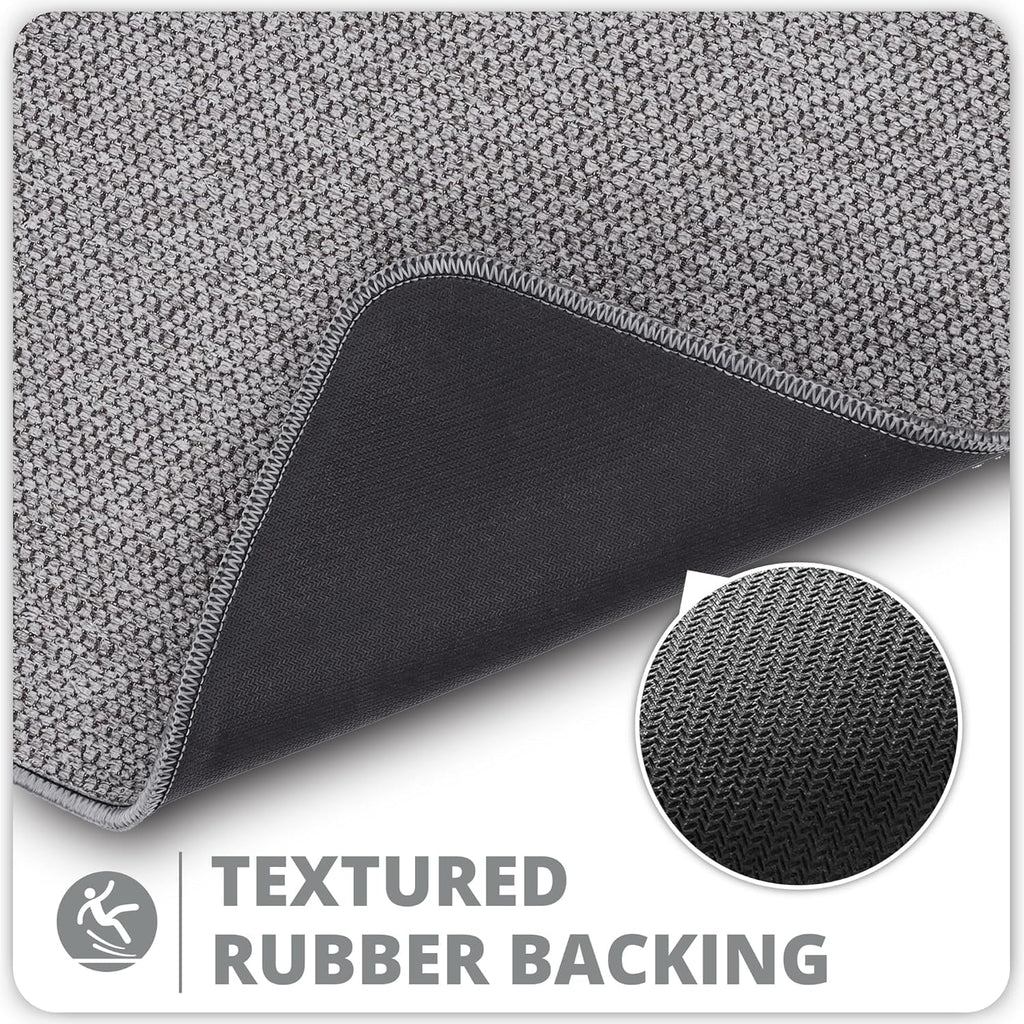 Toilet Rugs U Shaped Bathroom Rug,Machine Washable Non Slip Quick Dry Super Absorbent Ultra Thin