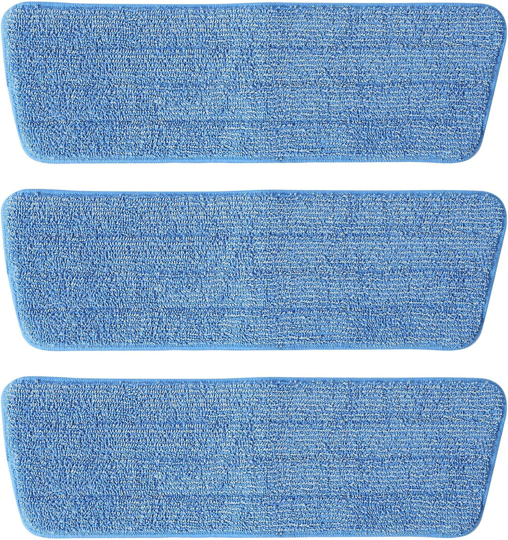 3 Pack Microfiber Mop Pads, Mop Replacement Pads Refills Floor Spray Mop Pads Wet Moping Pads