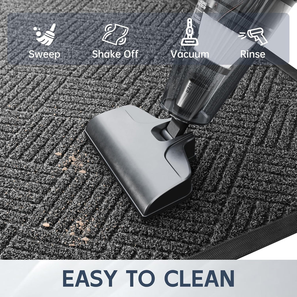 Front Door Mat, 5' x 3' Heavy Duty Indoor Outdoor Doormat, Non-Slip Backing Welcome Mats for