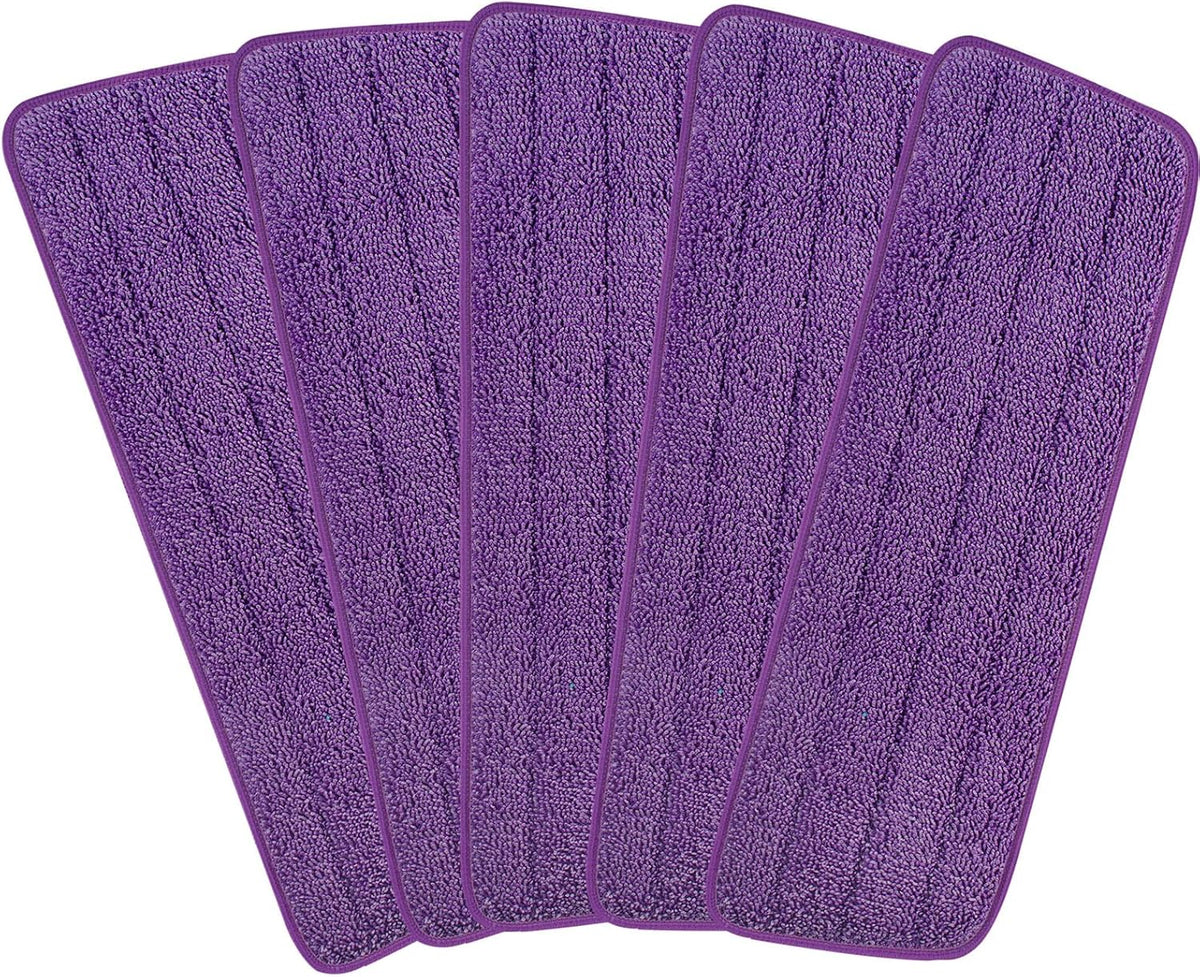 16.5 inch Reusable Mop Pads Microfiber Spray Mop Replacement Heads for Wet/Dry Mops Compatible with
