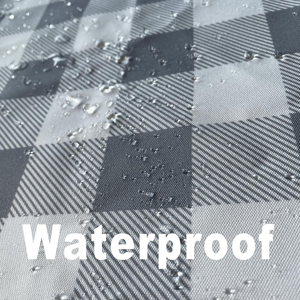 Classic Gingham Buffalo Tablecloth Fabric - Oblong 58x144 Inch Water Proof Checkered Table Cloth