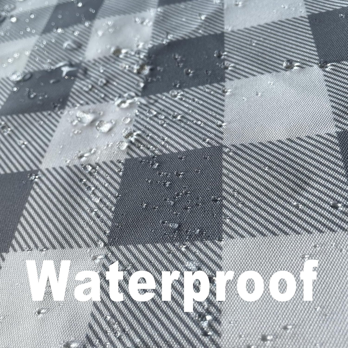Classic Gingham Plaid Tablecloth Fabric - Rectangular 58x102 Inch Water Resistant Checked Table