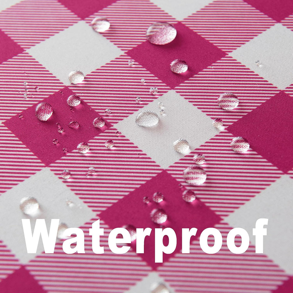 Classic Gingham Buffalo Tablecloth Fabric - Oblong 90x132 Inch Water Proof Checkered Table Cloth