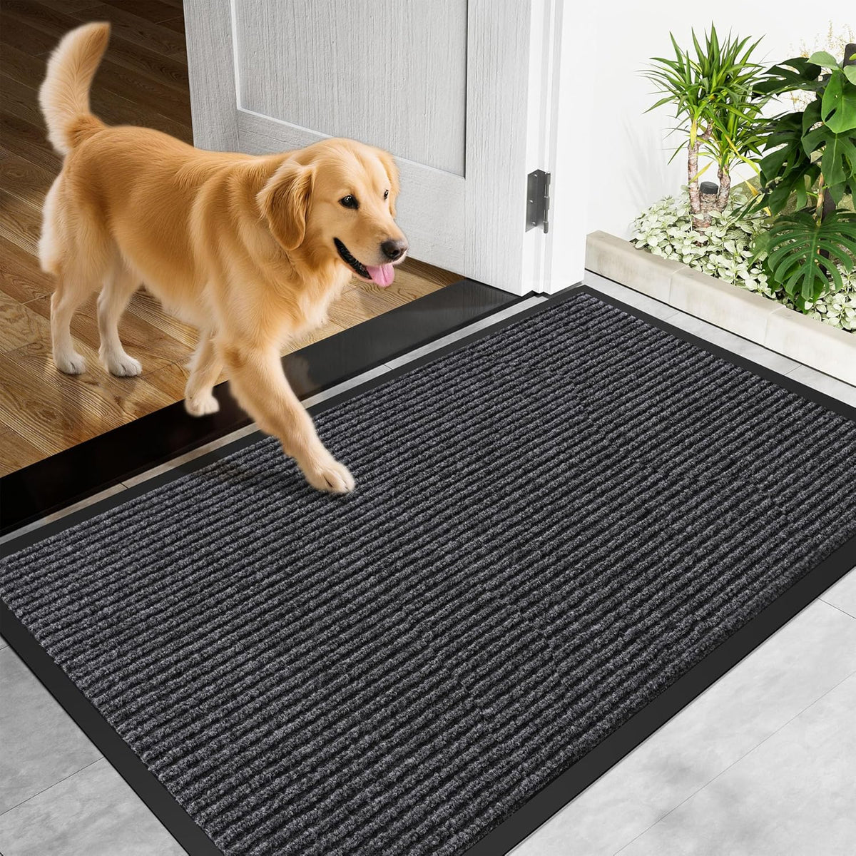 Front Door Mat, 96" x 48" Heavy Duty Indoor Outdoor Doormat, Non-Slip Welcome Mats for Entryway