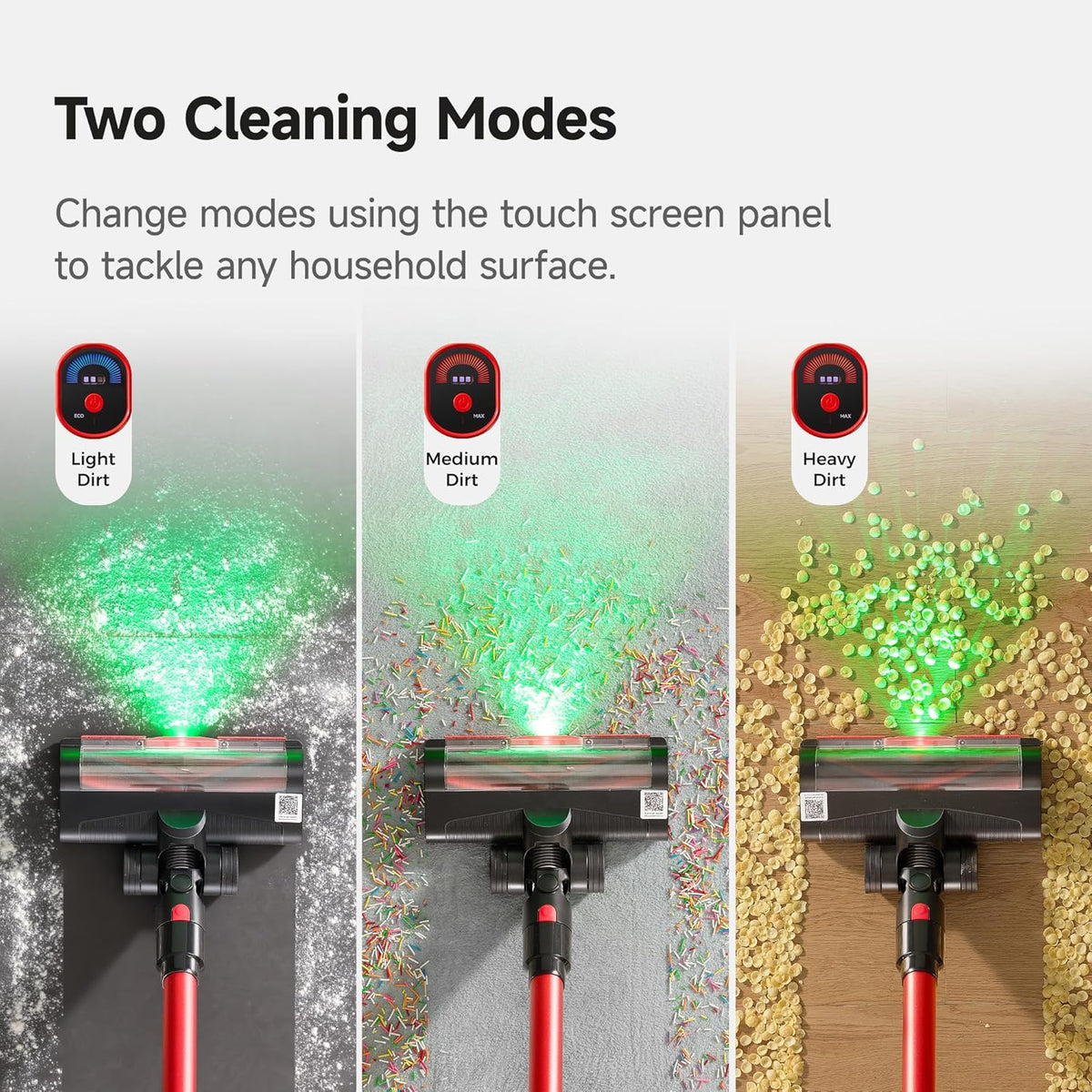 uwant 8-in-1 Cordless Vacuum Cleaner with 50min Runtime 35Kpa Powerful Suction Vacuum Cleaners for