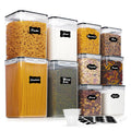 Vtopmart 10 PCS Flour and Sugar Storage Container, Include 3 Sizes