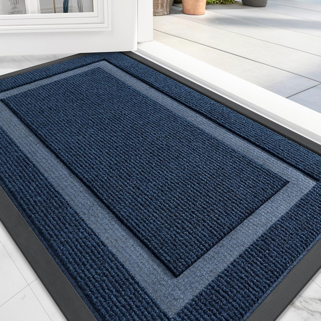 OLANLY Front Door Mat Indoor Outdoor Entrance, Waterproof All-Season, All-Weather Doormat, Sturdy
