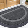 OLANLY Half Circle Door Mat Indoor Outdoor Entrance Welcome, Waterproof All-Season, All-Weather