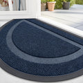 OLANLY Half Circle Door Mat Indoor Outdoor Entrance Welcome, Waterproof All-Season, All-Weather