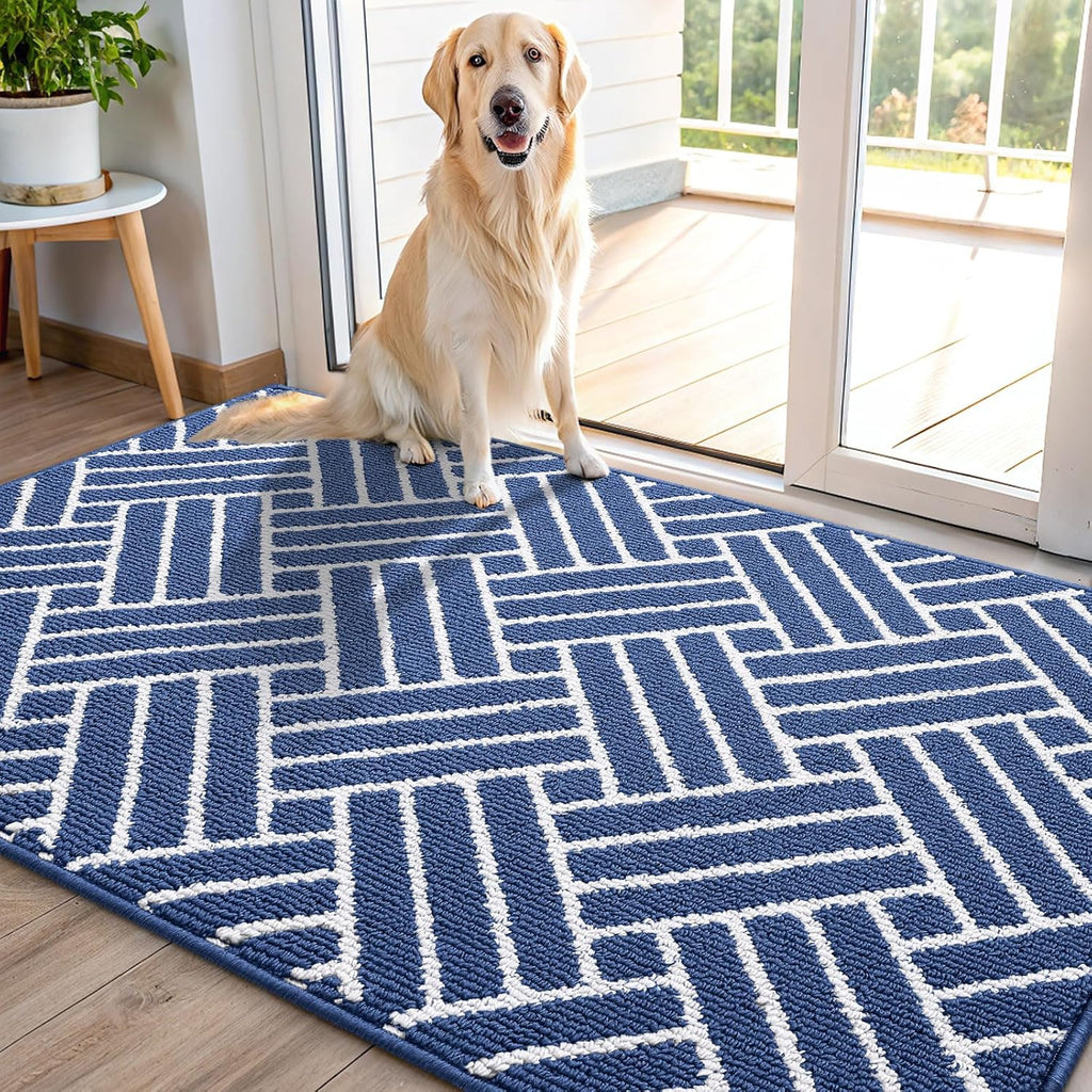 OLANLY Indoor Door Mat, 48x32 Inch, Dirt Resistant and Absorbent, Non-Slip Rubber Backing Floor