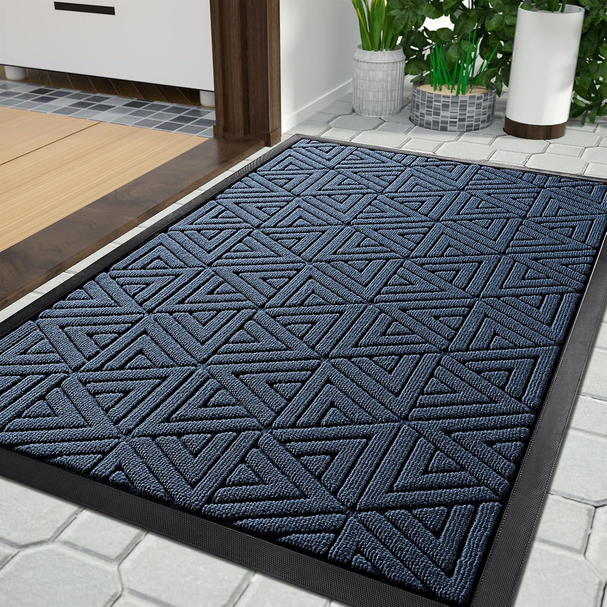Yimobra Large Door Mat 36x24, All-Weather Waterproof Non-Slip Welcome Matt Outdoor, Heavy Duty Non
