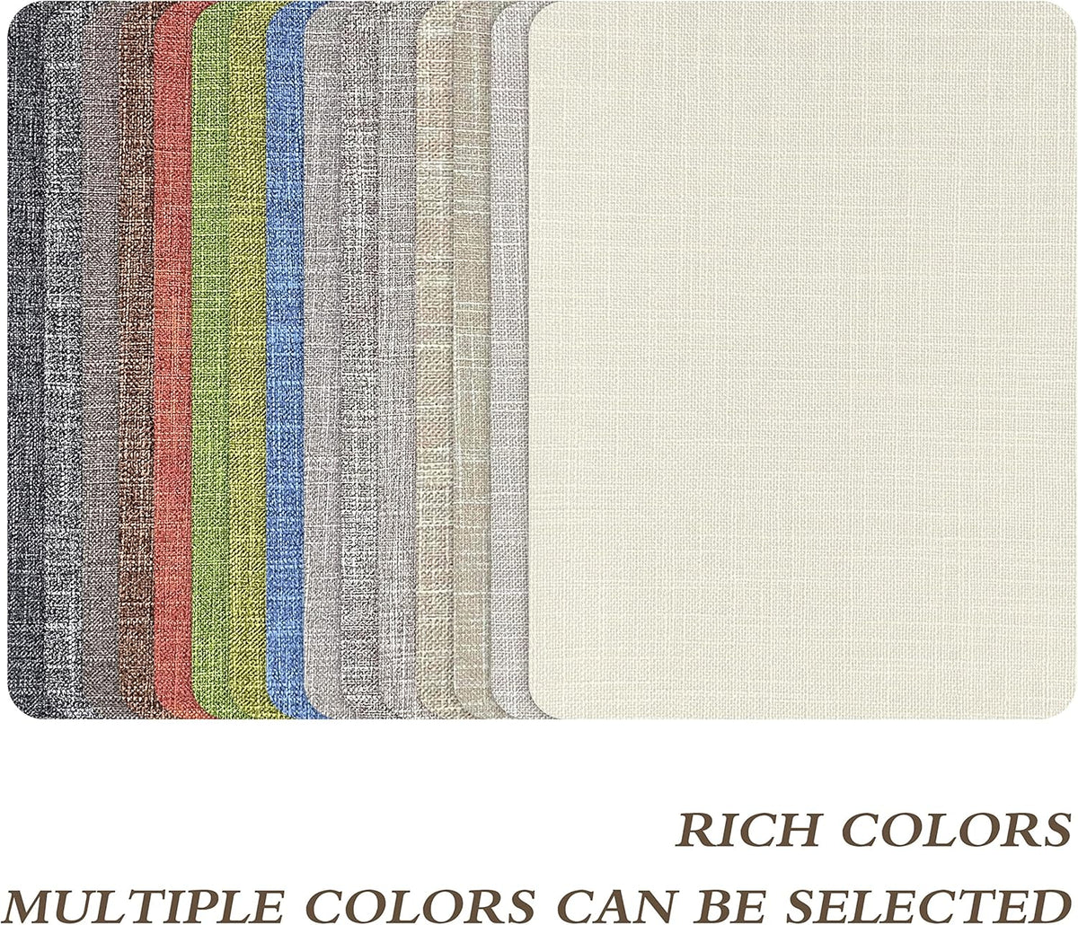 KING MOUNTAIN Fine Linen Fabric Patches, Self-Adhesive, 8x11 inch Extra Size, Multi Color, For