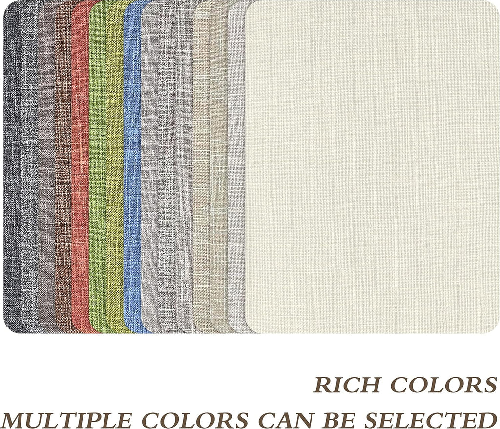 KING MOUNTAIN Fine Linen Fabric Patches, Self-Adhesive, 8x11 inch, 2 PCS, Multi Color, For Linen