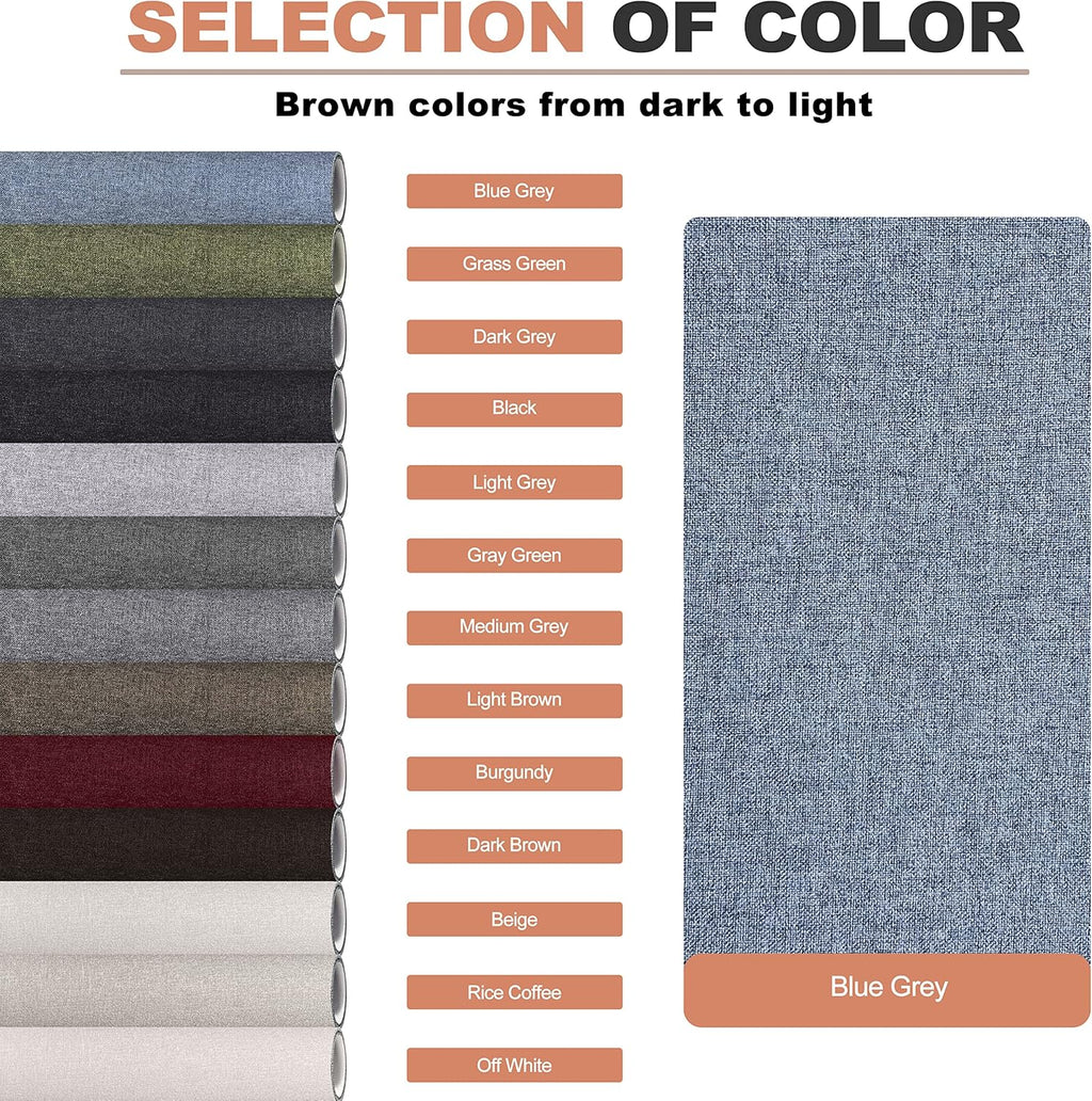 Fine Linen Repair Patches, Self-Adhesive Linen Fabric Patches, 12X40 inch Extra Size, Multi Color