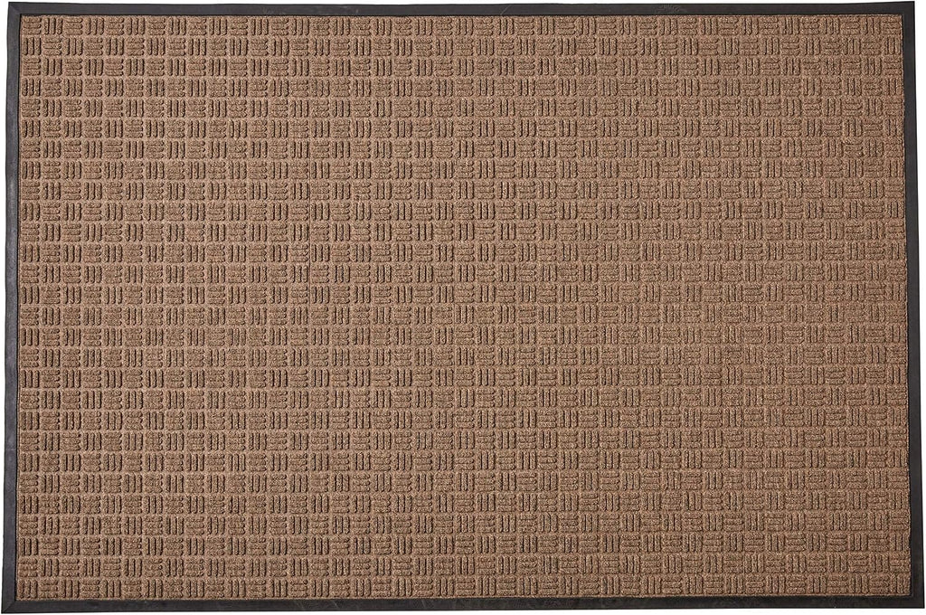 Kempf Water Retainer Entrance Mat, Indoor Outdoor Rubber Rug, Moisture Trapping, Absorbent Mat (4'