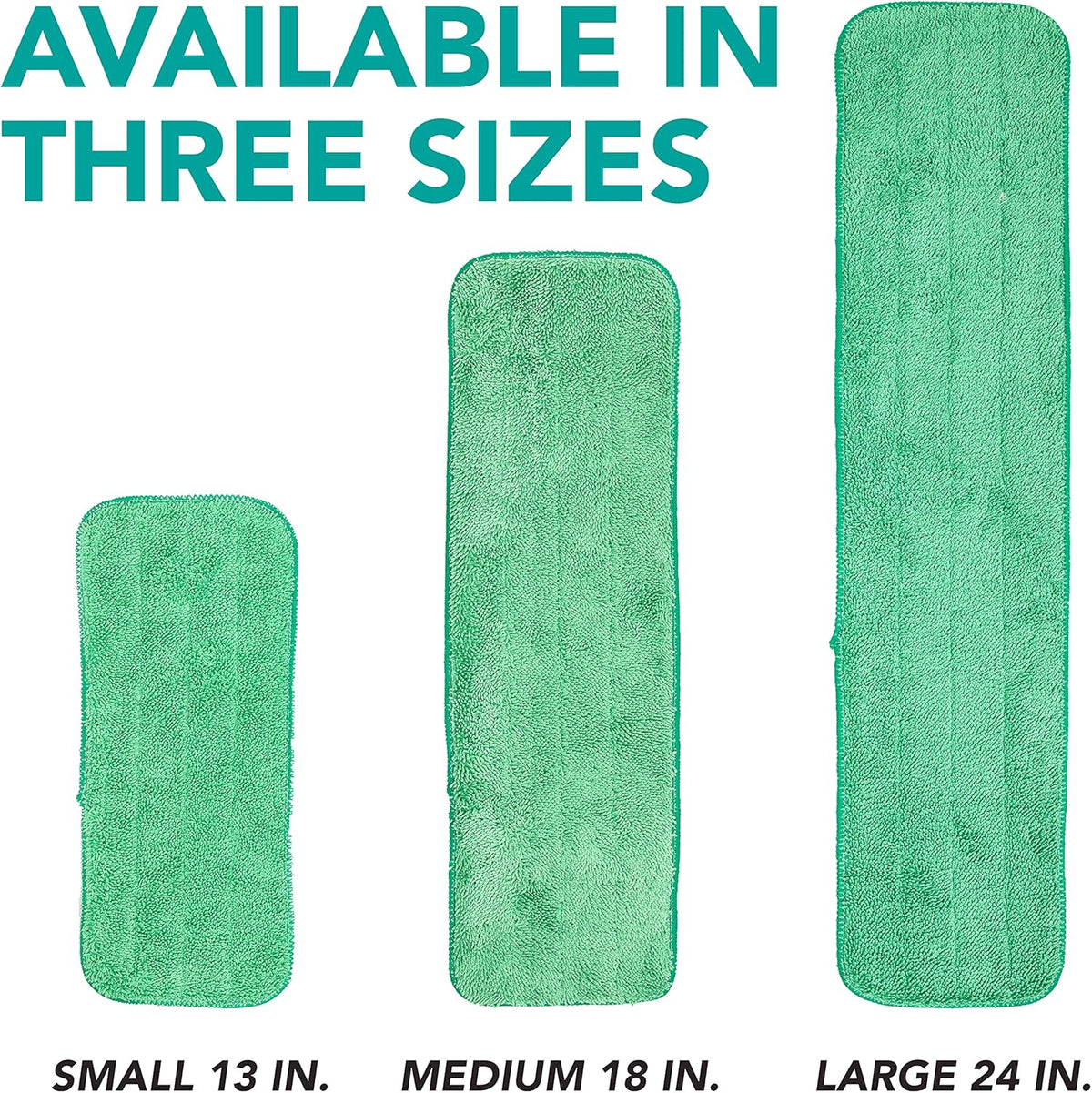 Arkwright Spray Mop Replacement Pads - (Pack of 12) Bulk Microfiber Flat Dry and Wet Refill Mop