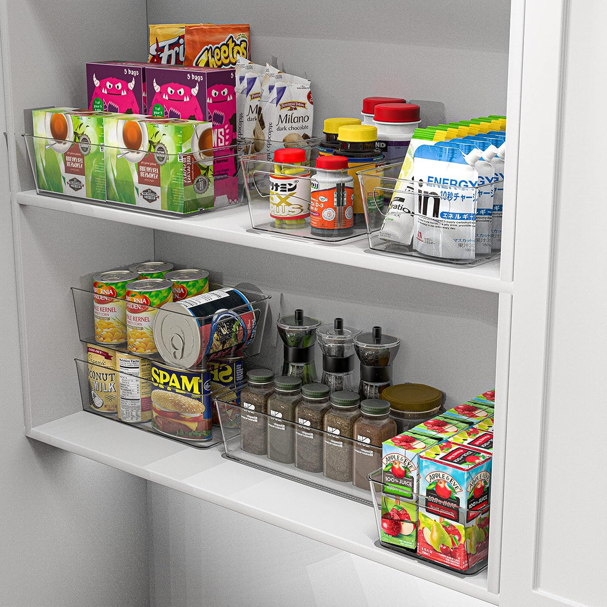 Simple Houseware Freezer Organizer Bins, 12'' x 6'', 2 Packs