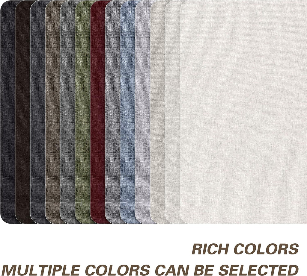 KING MOUNTAIN Fine Linen Fabric Patches, Self-Adhesive, 8x11 inch, 2 PCS, Multi Color, For Linen