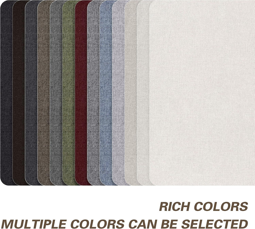 KING MOUNTAIN Coarse Linen Repair Patches, Self-Adhesive Linen Fabric Patches, 8X11 inch 2 PCS