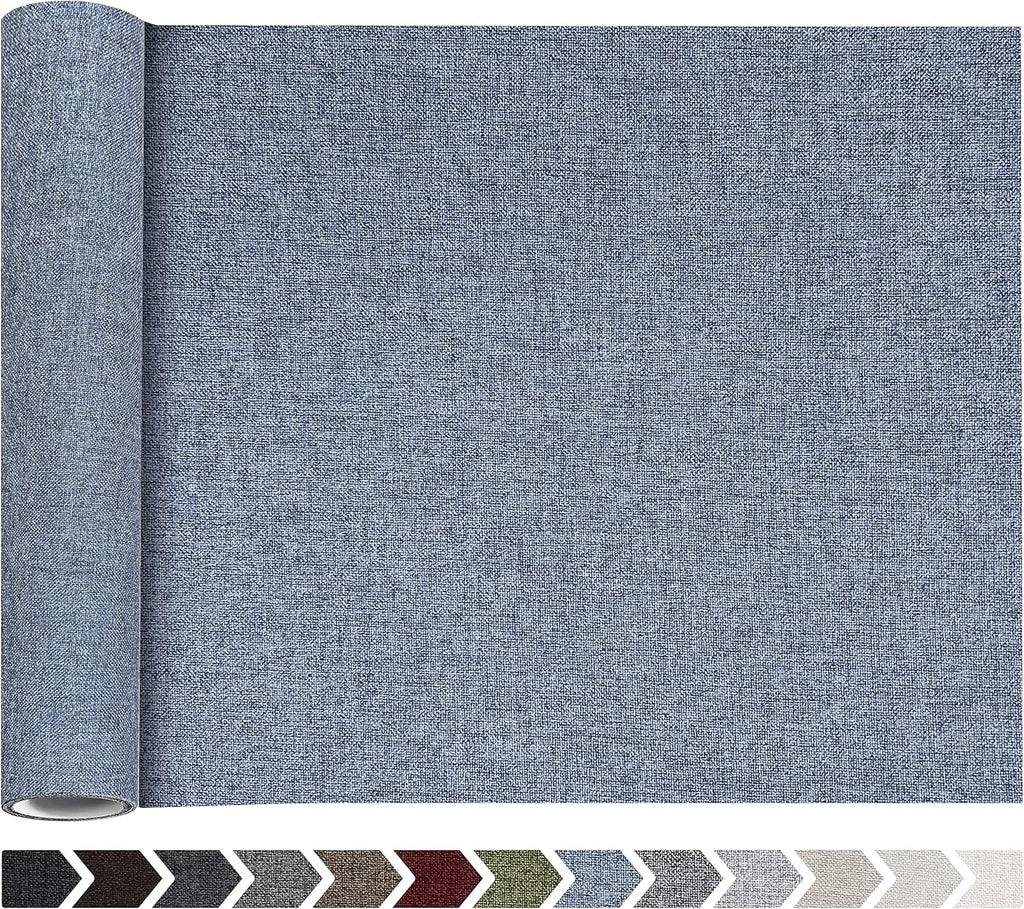 Fine Linen Repair Patches, Self-Adhesive Linen Fabric Patches, 12X40 inch Extra Size, Multi Color