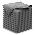 USANOOKS Microfiber Cleaning Cloth Grey - 12 Pcs (12.5"x12.5") - High Performance - 1200 Washes