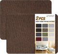 KING MOUNTAIN Coarse Linen Repair Patches, Self-Adhesive Linen Fabric Patches, 8X11 inch 2 PCS