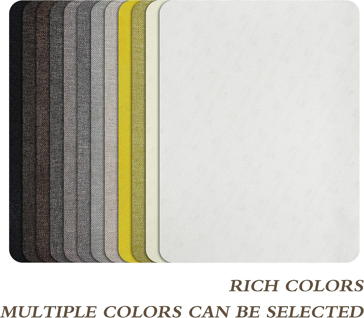 Fine Linen Repair Patches, Self-Adhesive Linen Fabric Patches, 8X11 inch Extra Size, Multi Color