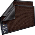 Sierra Concepts 2-Pack Front Door Mat - Large 36 x 24 Welcome Indoor Outdoor Entryway Mats for Shoe